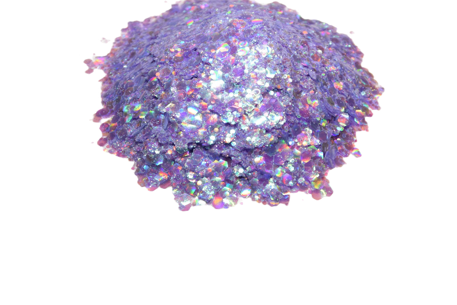 Dove's Tear purple iridescent chunky mix glitter