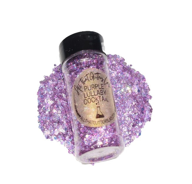 Purple Lullaby Cocktail purple chunky mix glitter