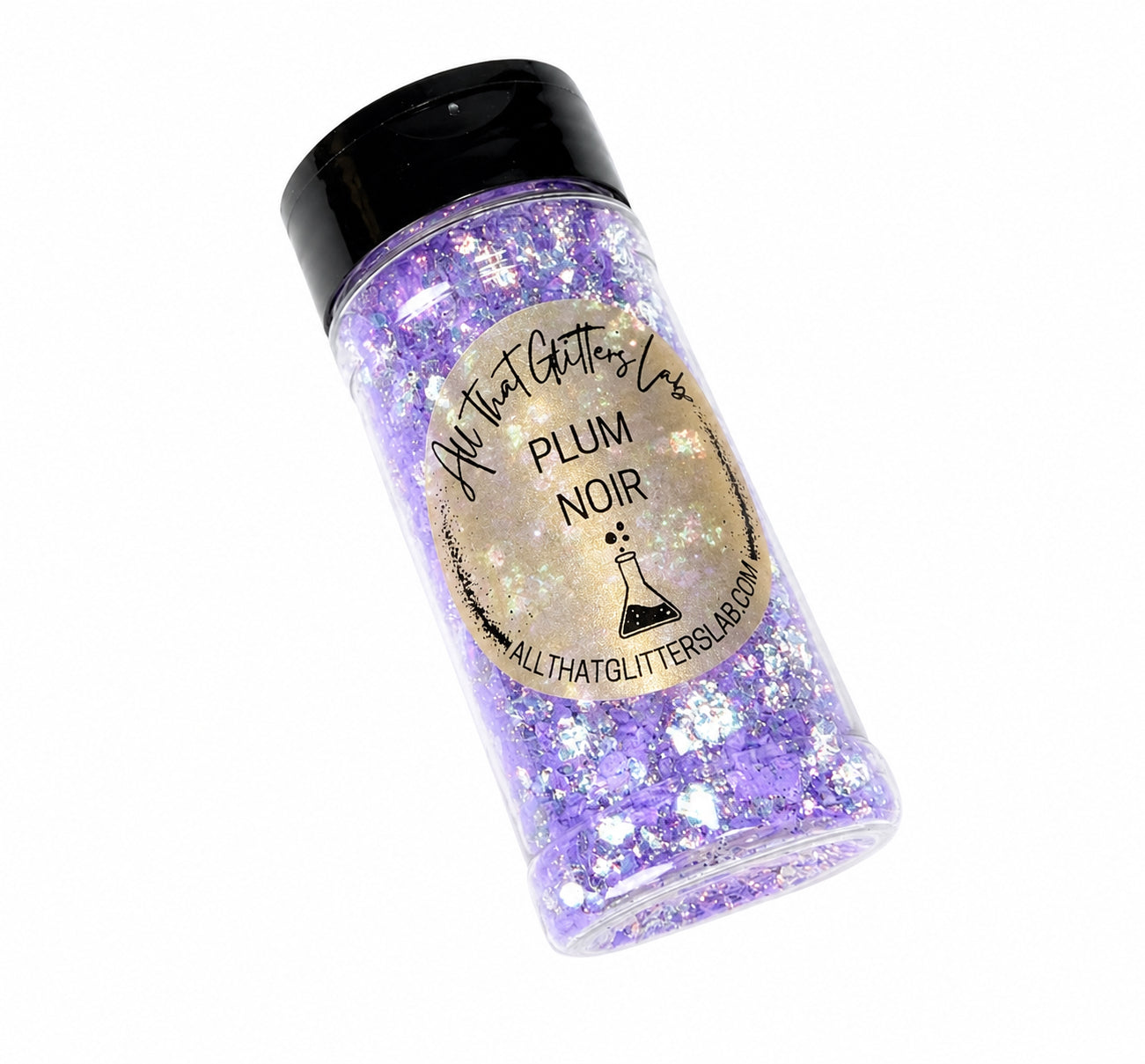 Plum Noir purple iridescent chunky mix glitter
