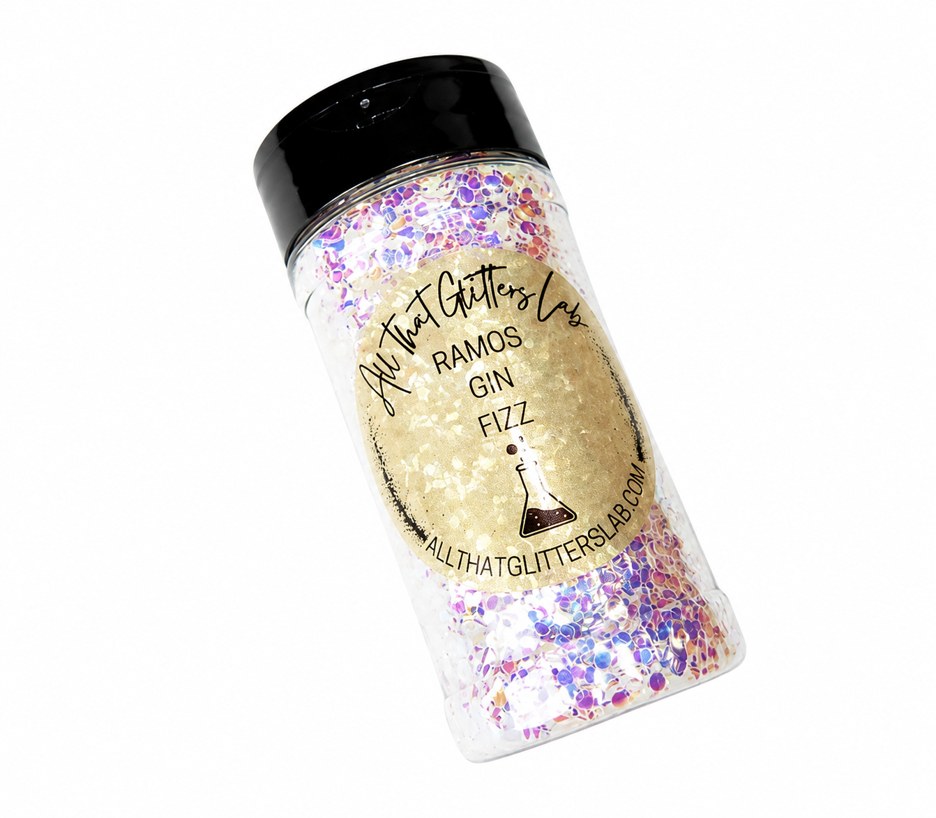 Ramos Gin Fizz white iridescent chunky mix glitter