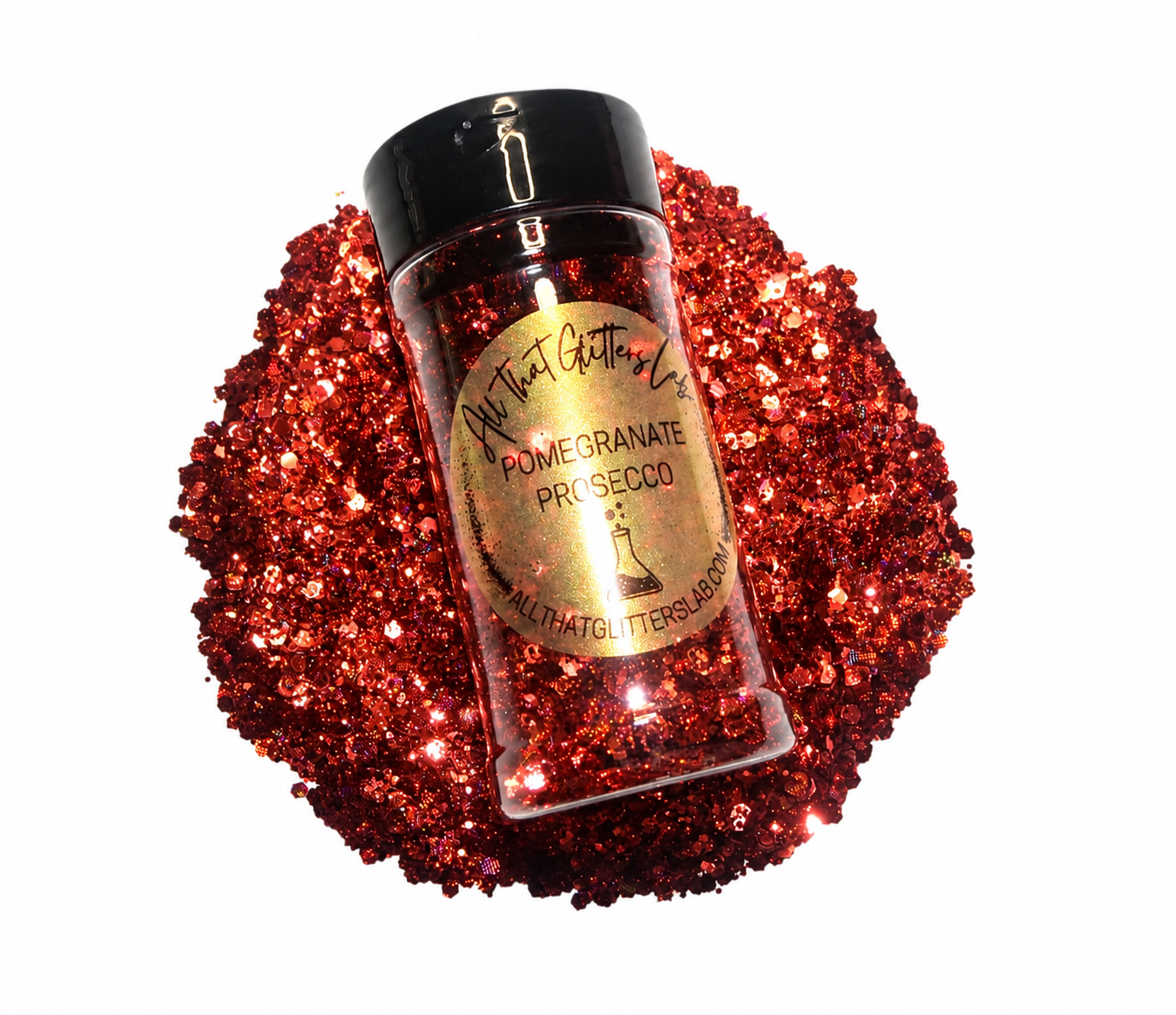 Pomegranate Prosecco glitter