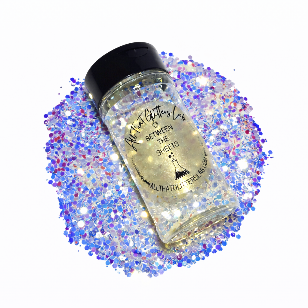 Between The Sheets green glow in the dark chunky mix glitter