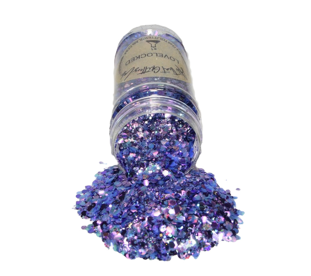 Lovelocked purple holographic chunky mix glitter