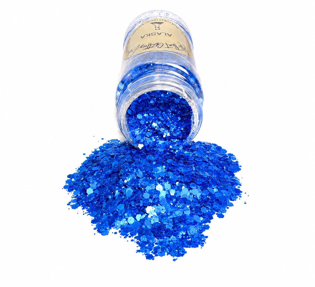 Alaska blue matte pearl chunky mix glitter