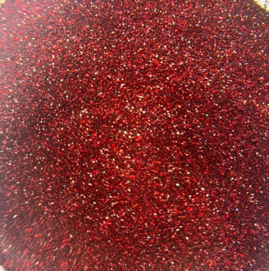 Pie In The Sky red holographic micro fine glitter