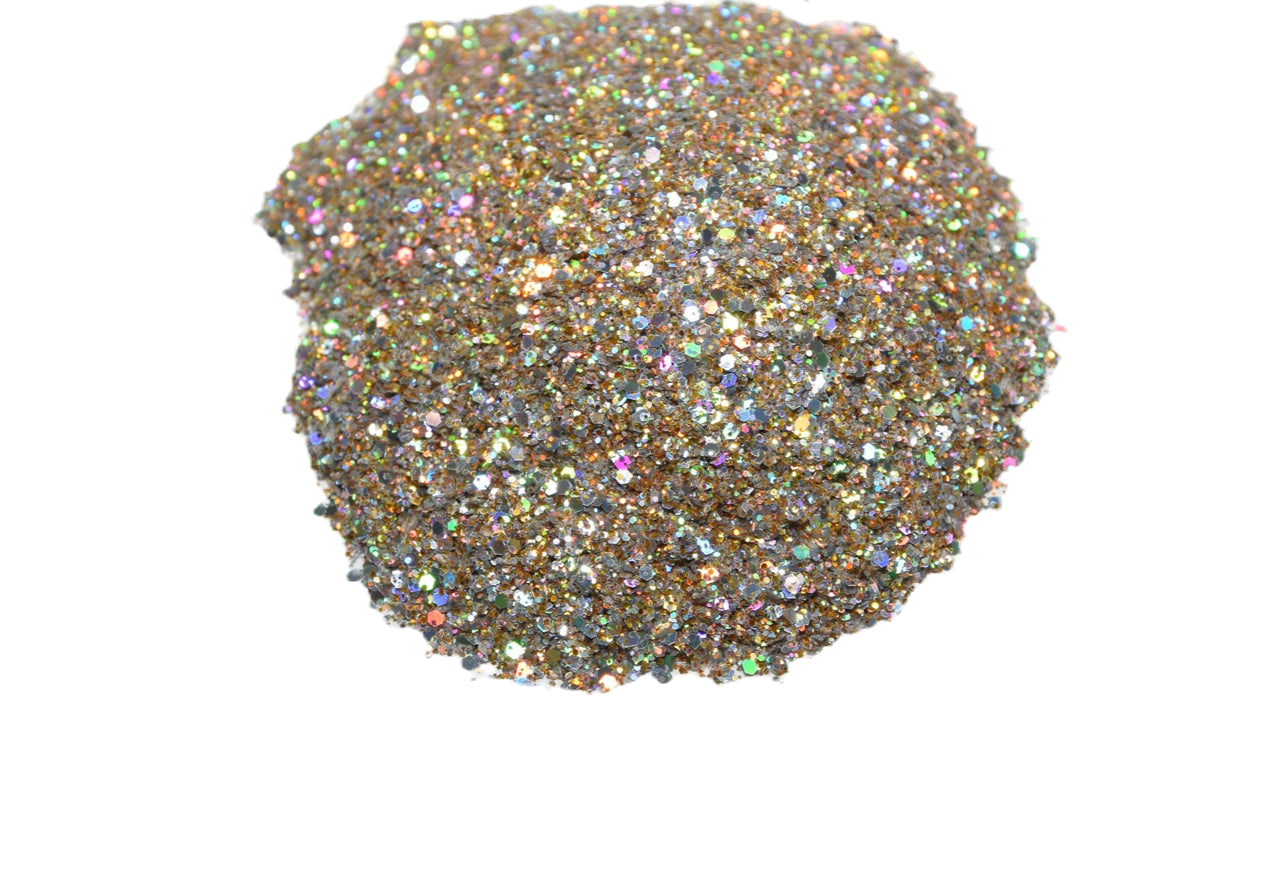 The Golden Snitch gold holographic chunky mix glitter