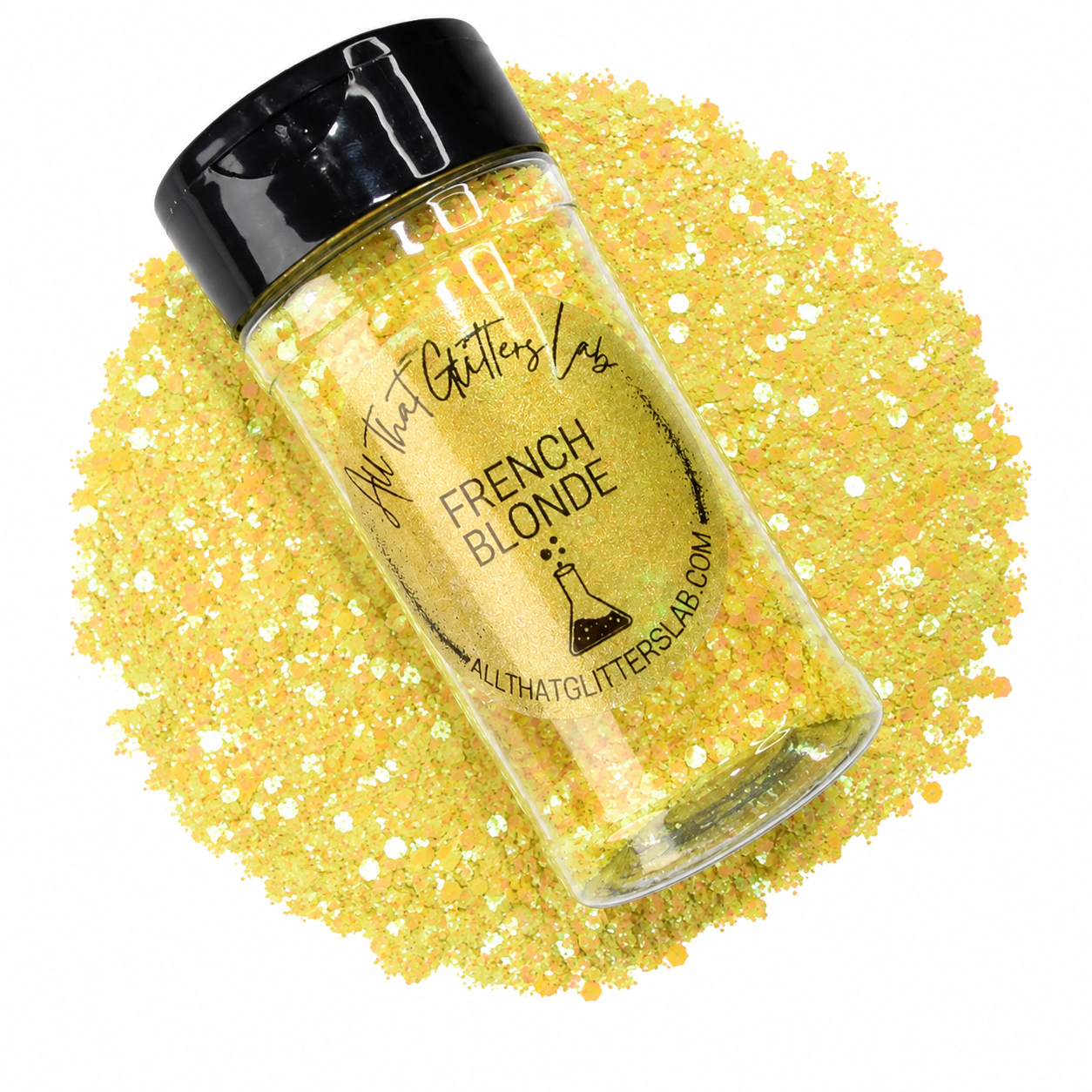 French Blonde glitter
