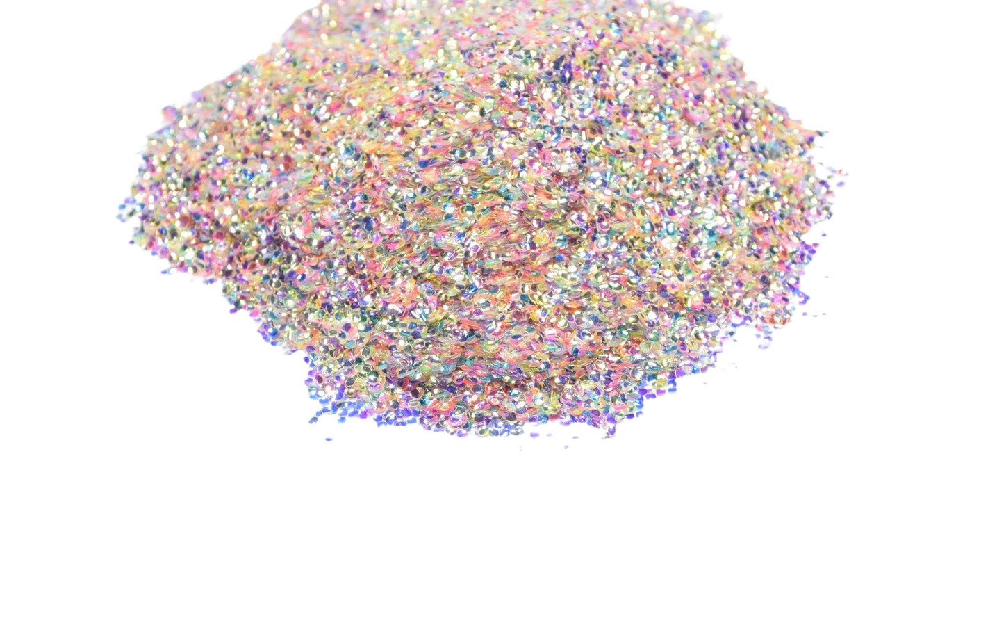 The Ball Drop yellow iridescent tear glitter