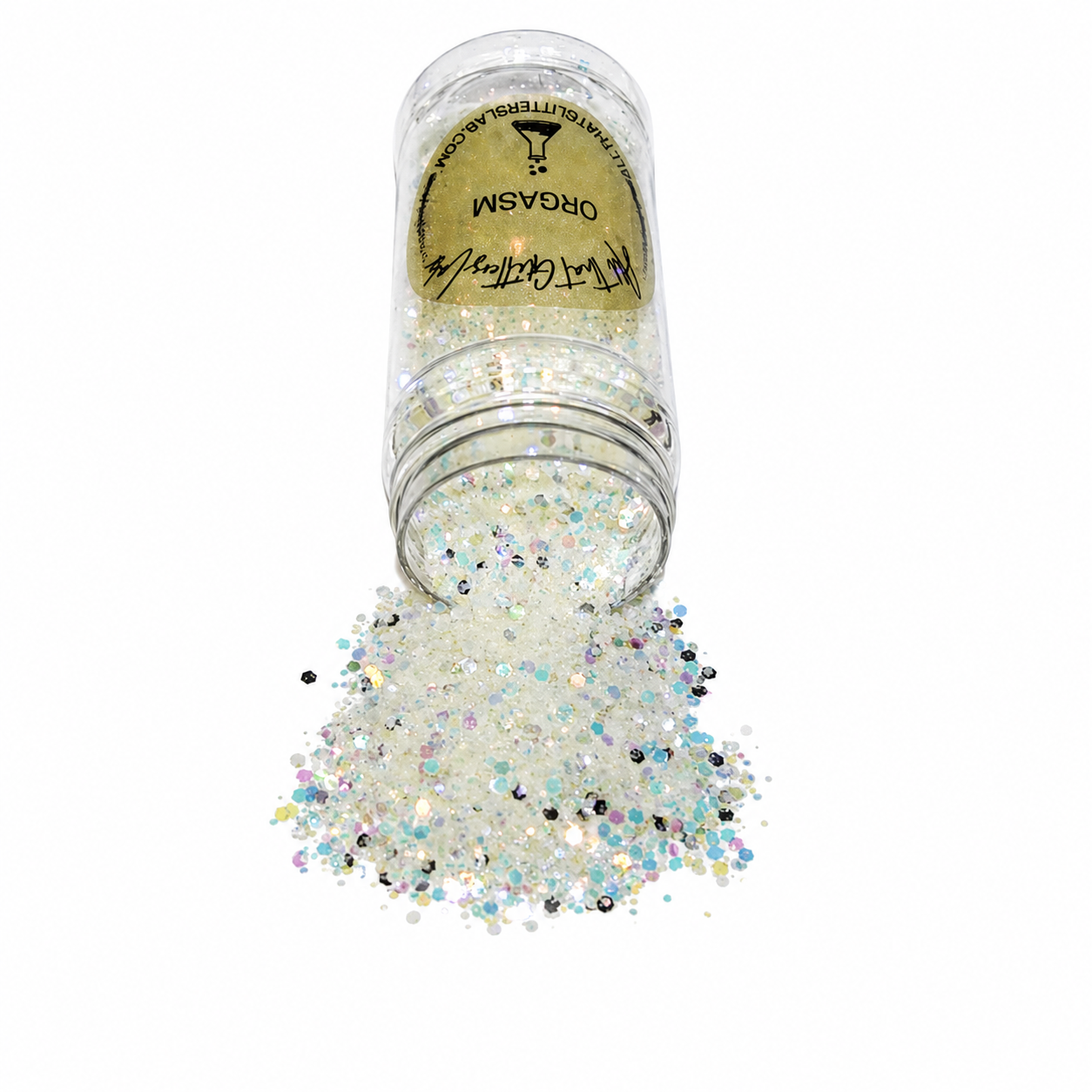 Orgasm glitter
