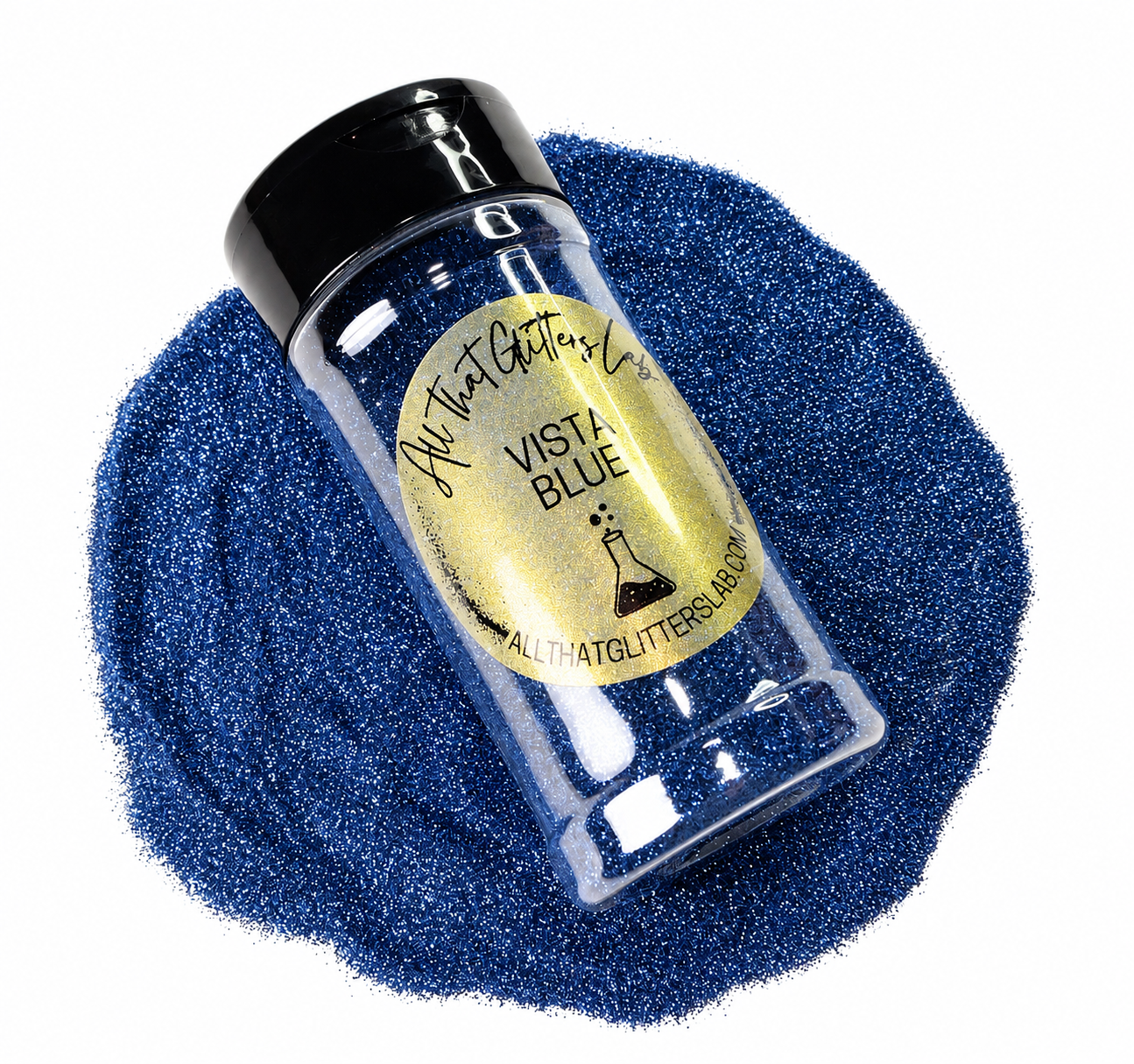 Vista Blue glitter