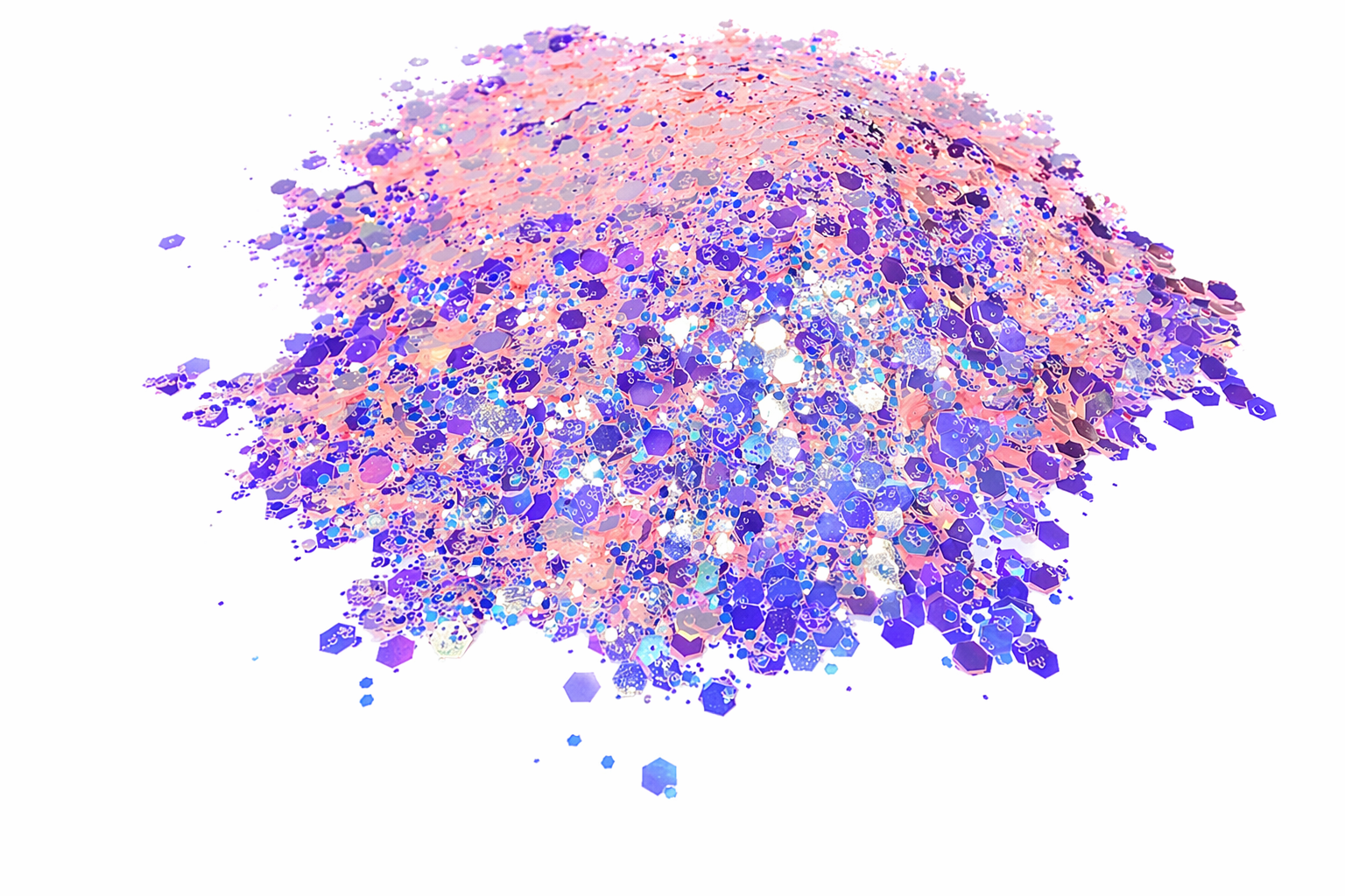 Prism Petal pink iridescent chunky mix glitter