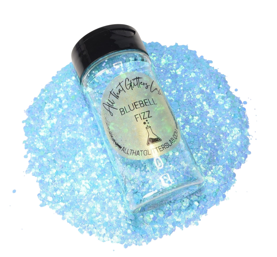 Bluebell Fizz blue chameleon chunky mix glitter