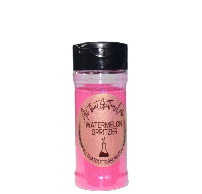 Watermelon Spritzer pink iridescent fine glitter