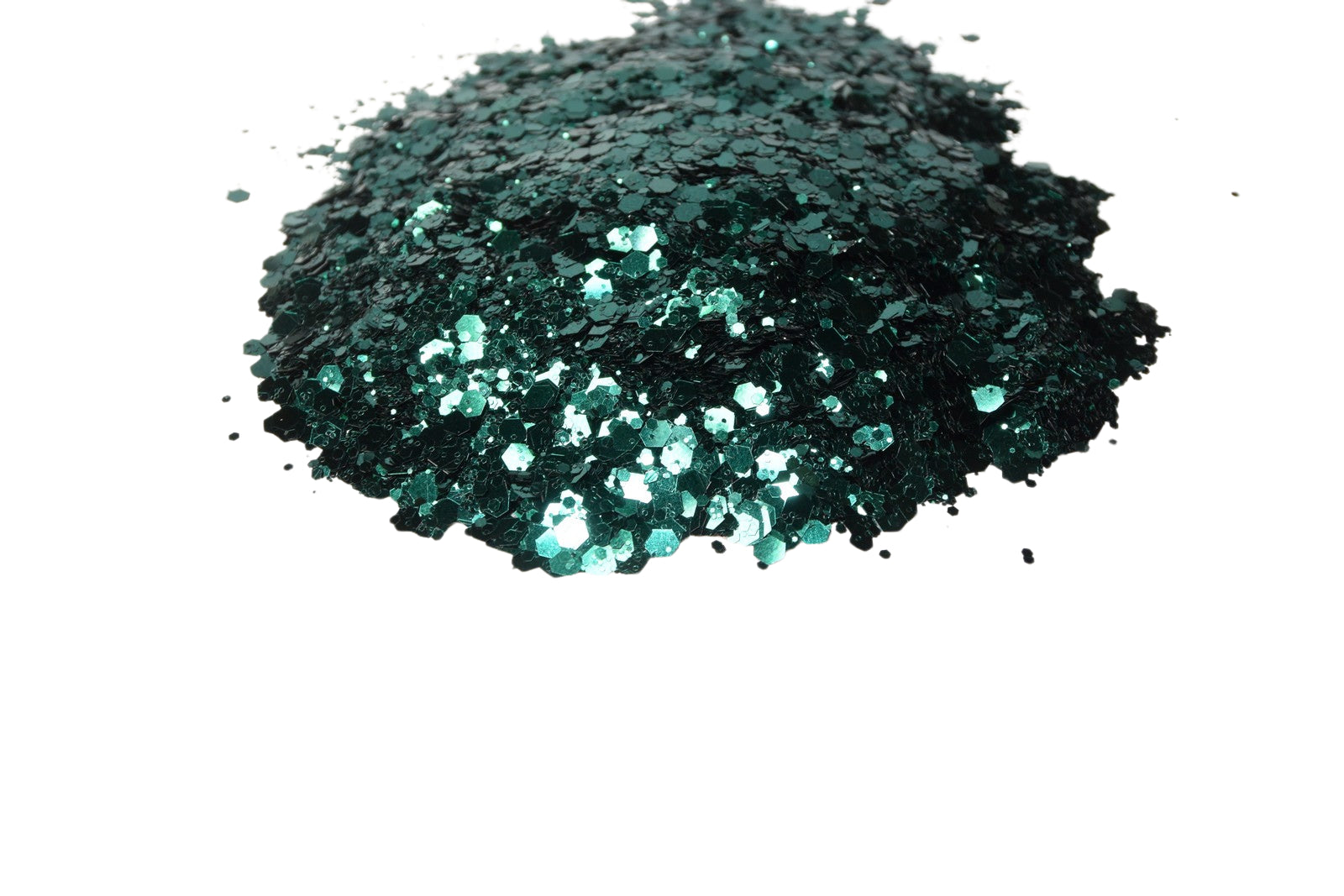 The Velvet Room green metallic chunky mix glitter