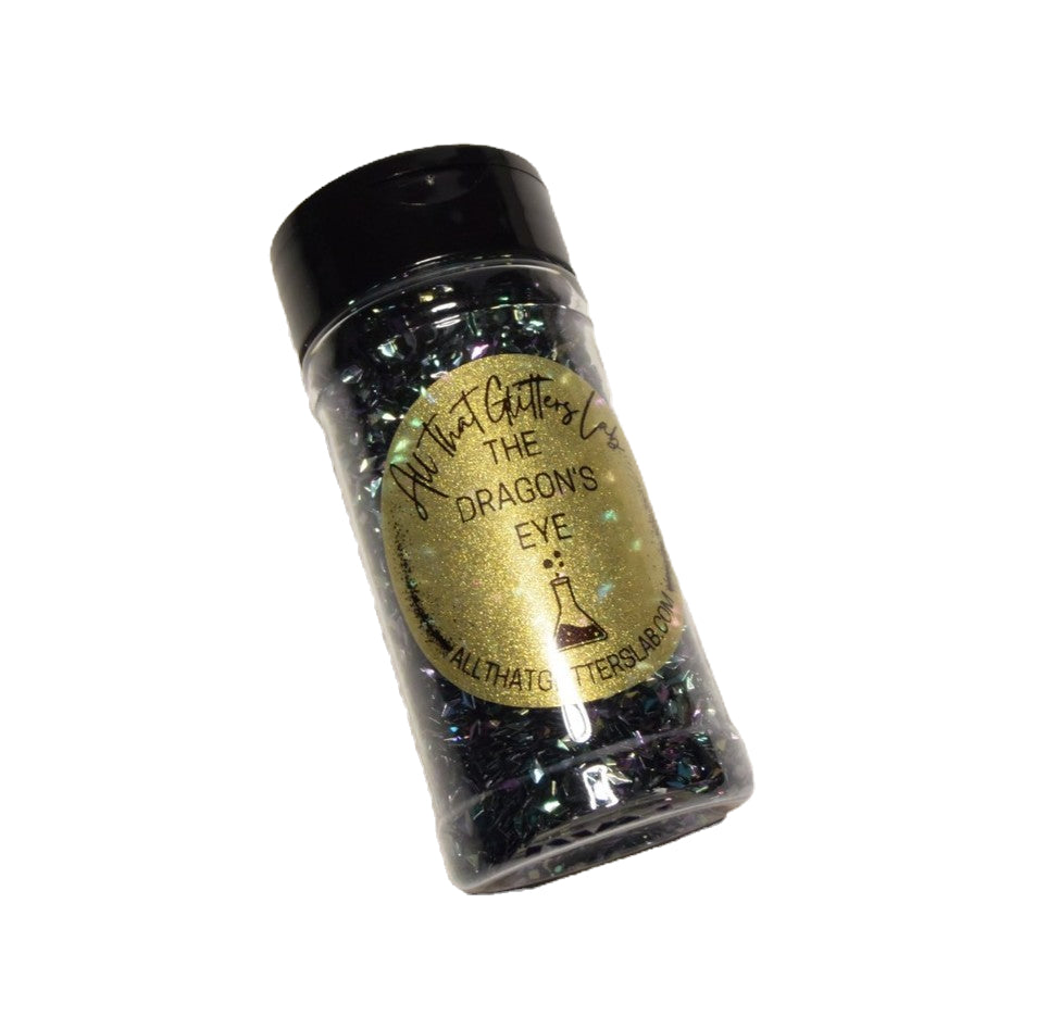 The Dragon's Eye black holographic scales glitter