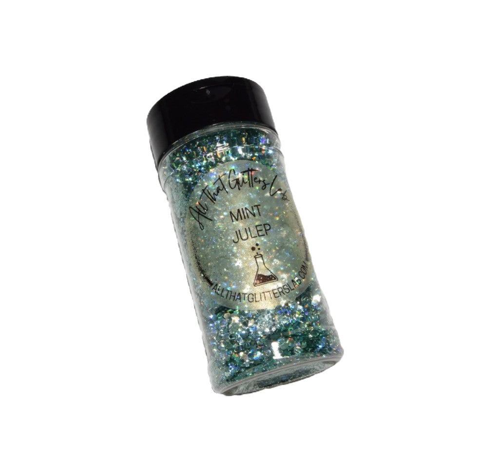 Mint Julep green holographic chunky mix glitter