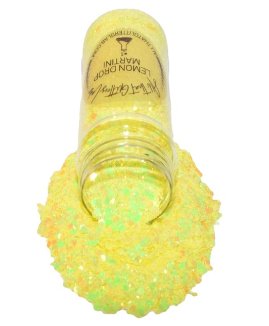 Lemon Drop Martini yellow chameleon chunky mix glitter