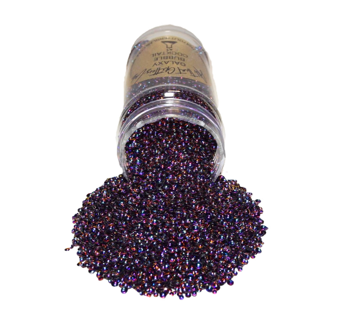 Galaxy Bubble Cocktail black chameleon chunky mix glitter