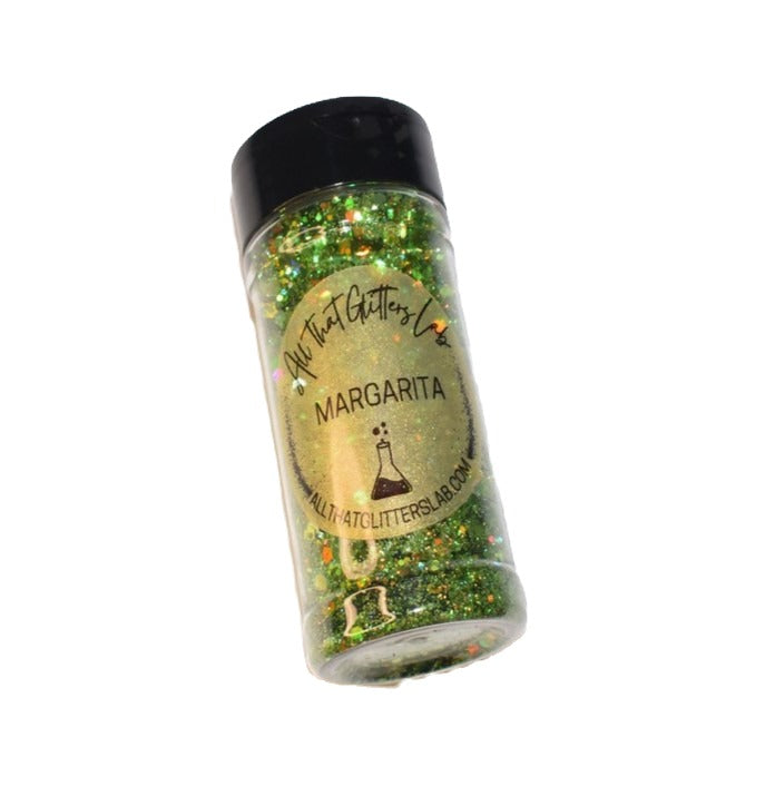 Margarita green holographic chunky mix glitter
