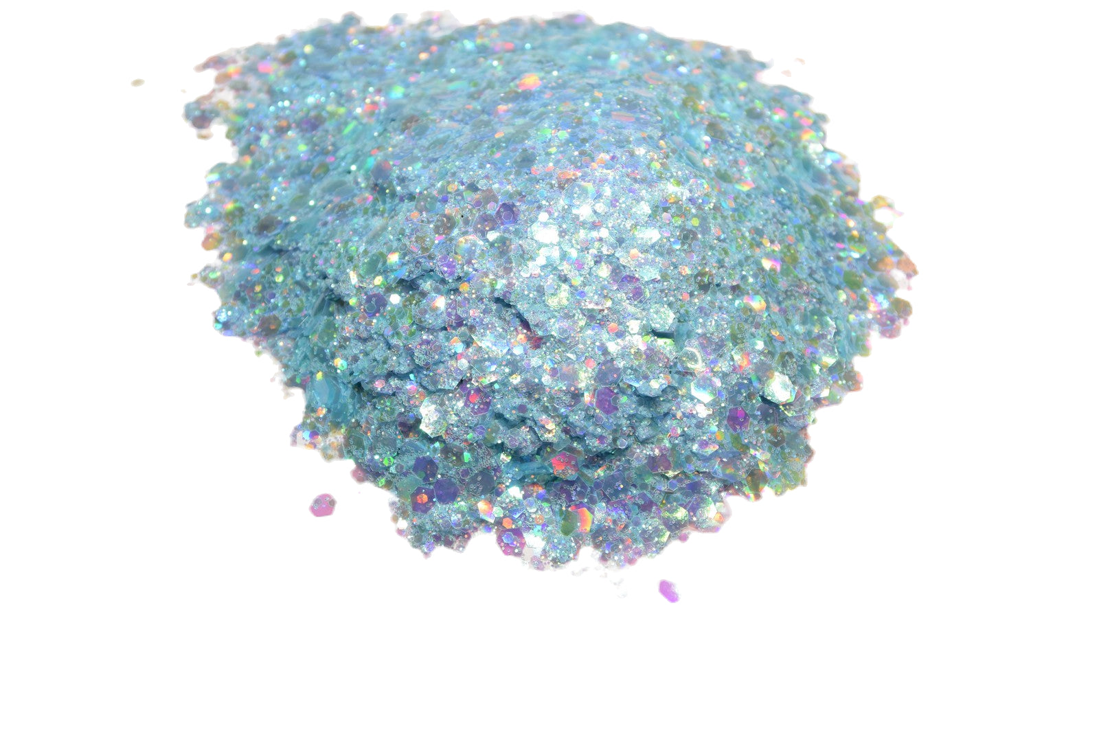 Blue Skies blue iridescent chunky mix glitter