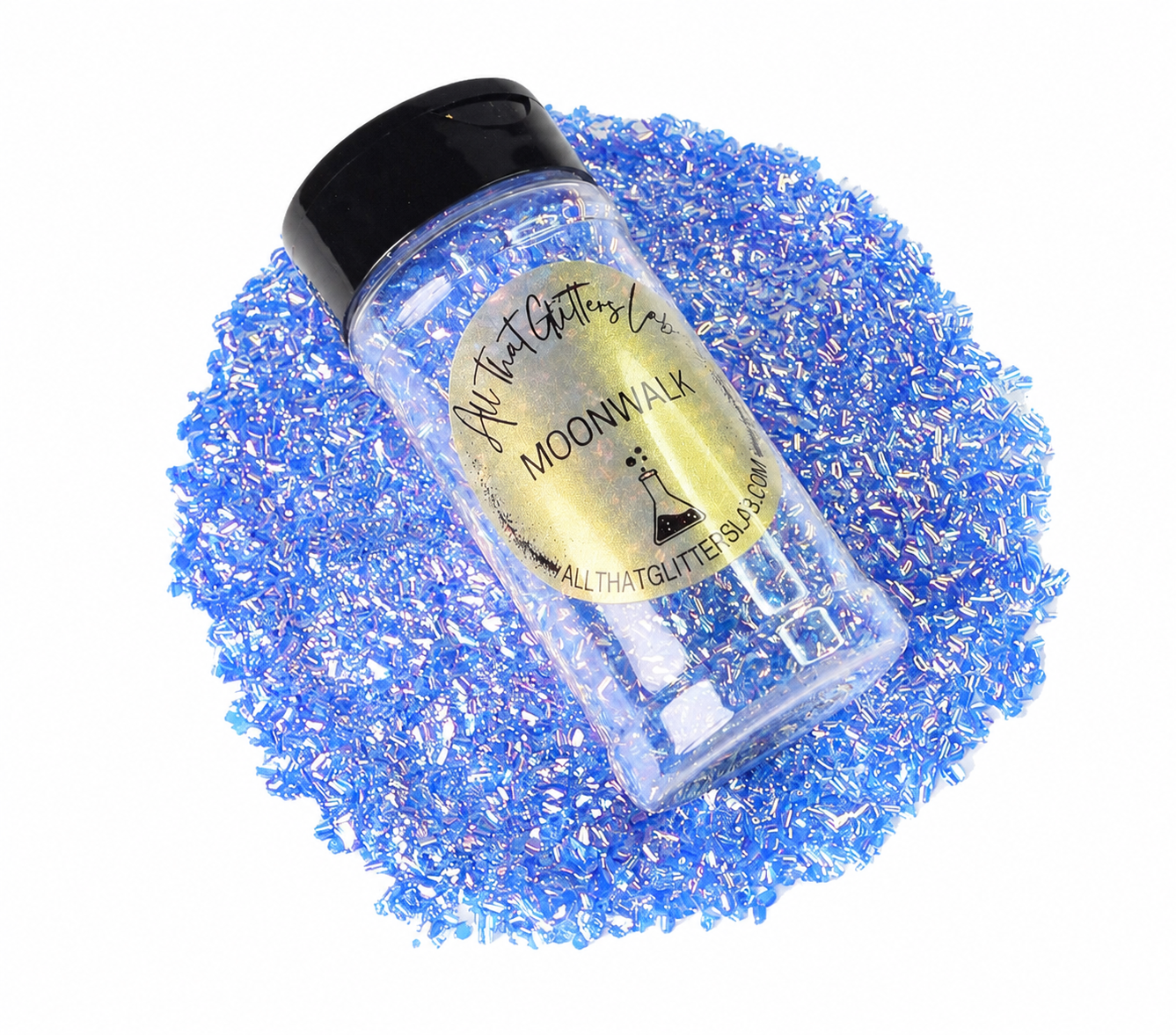 Moonwalk blue iridescent chunky mix glitter