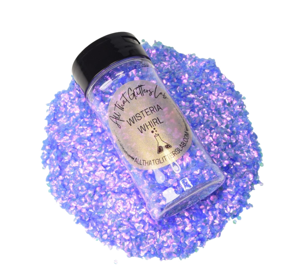 Wisteria Whirl purple chameleon chunky mix glitter