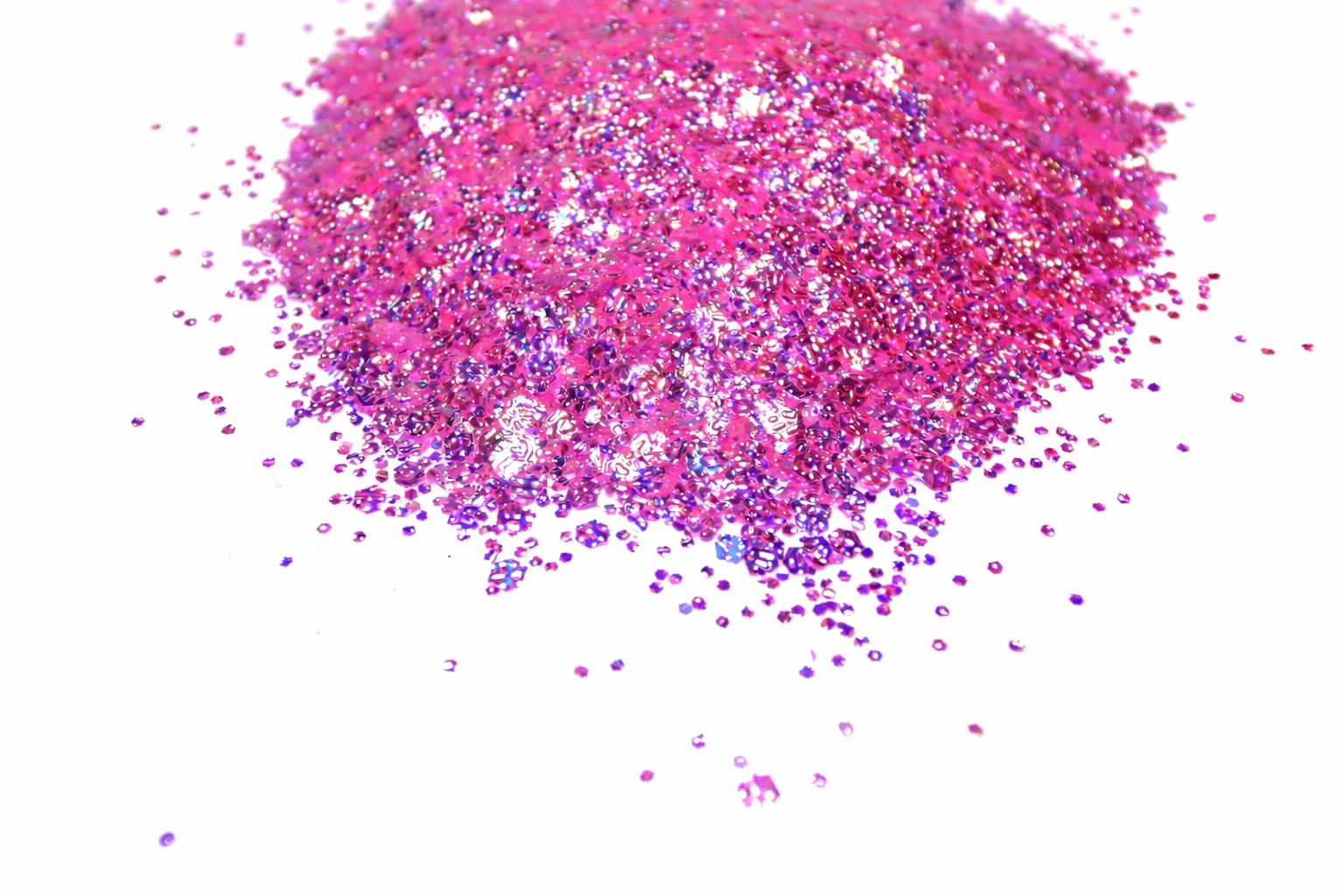 Pumptini pink iridescent chunky mix glitter