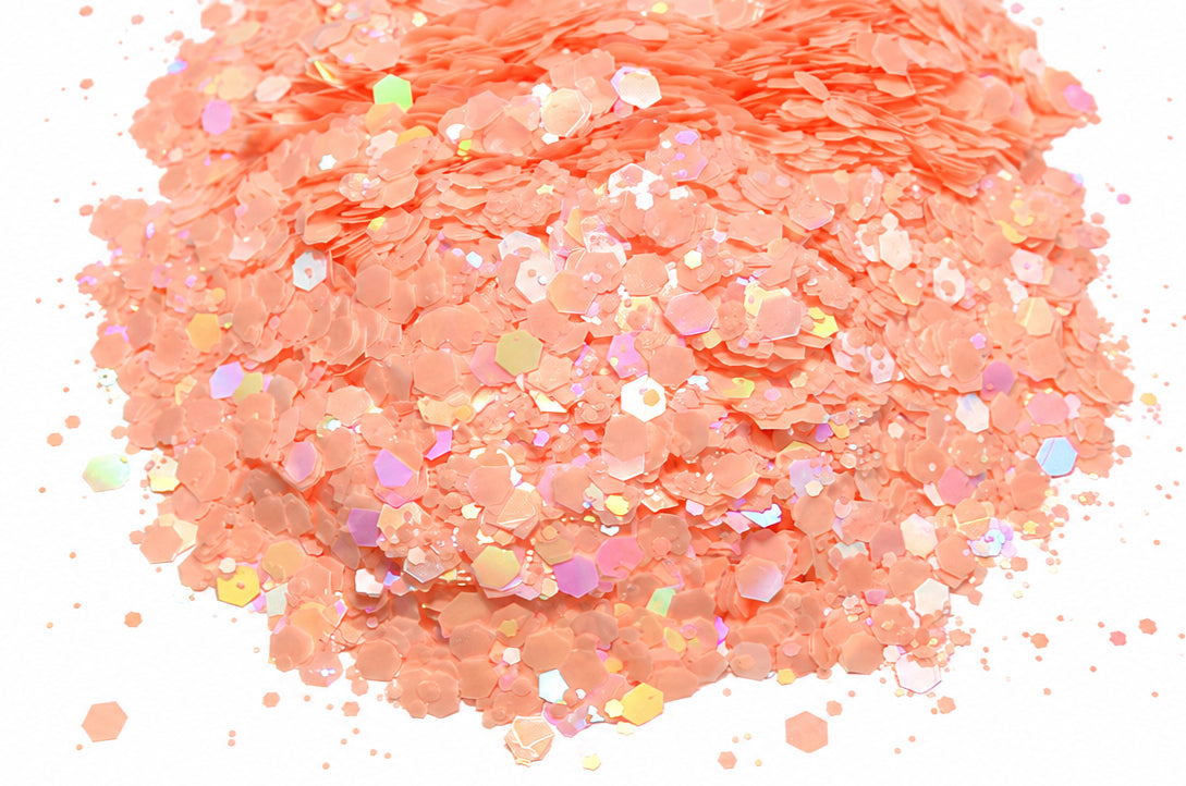 Peach Bellini glitter