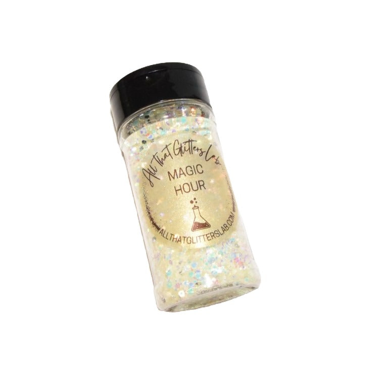 Magic Hour green glow in the dark chunky mix glitter