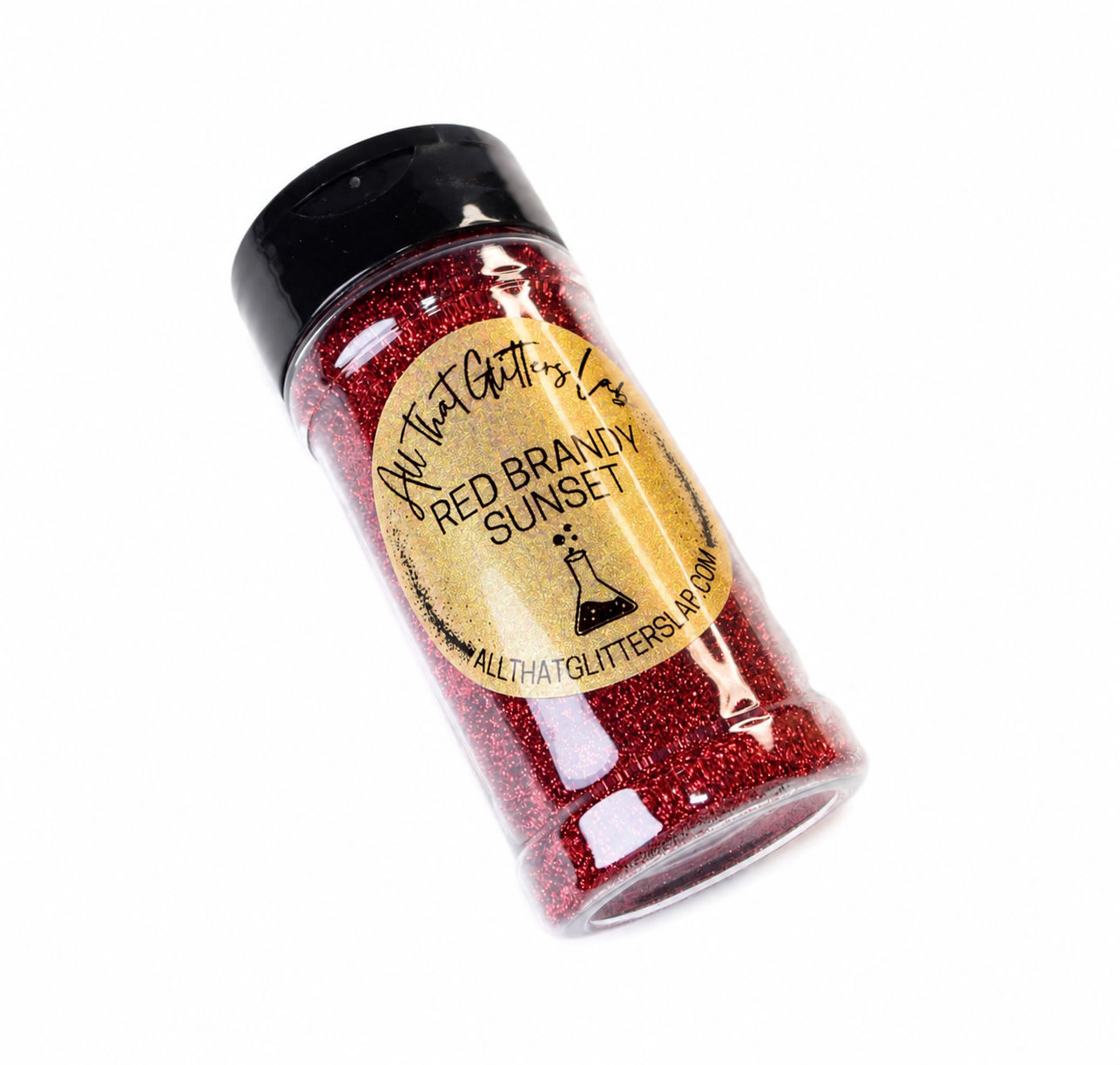 Red Brandy Sunset glitter