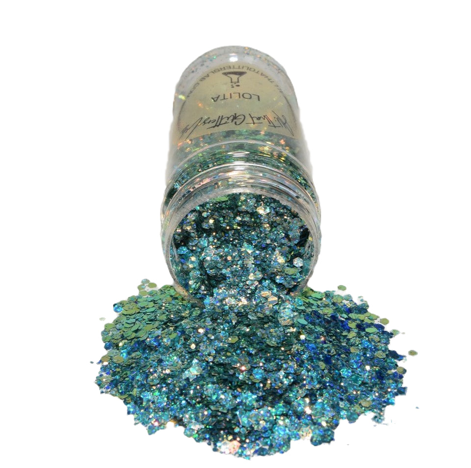 Lolita blue holographic chunky mix glitter
