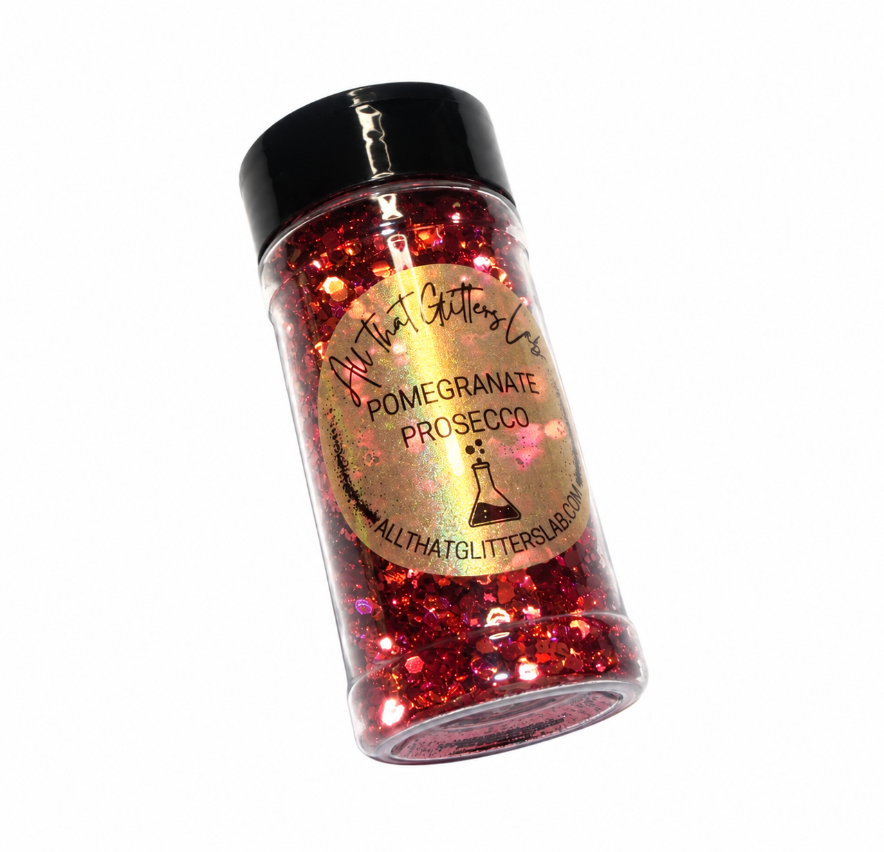 Pomegranate Prosecco glitter