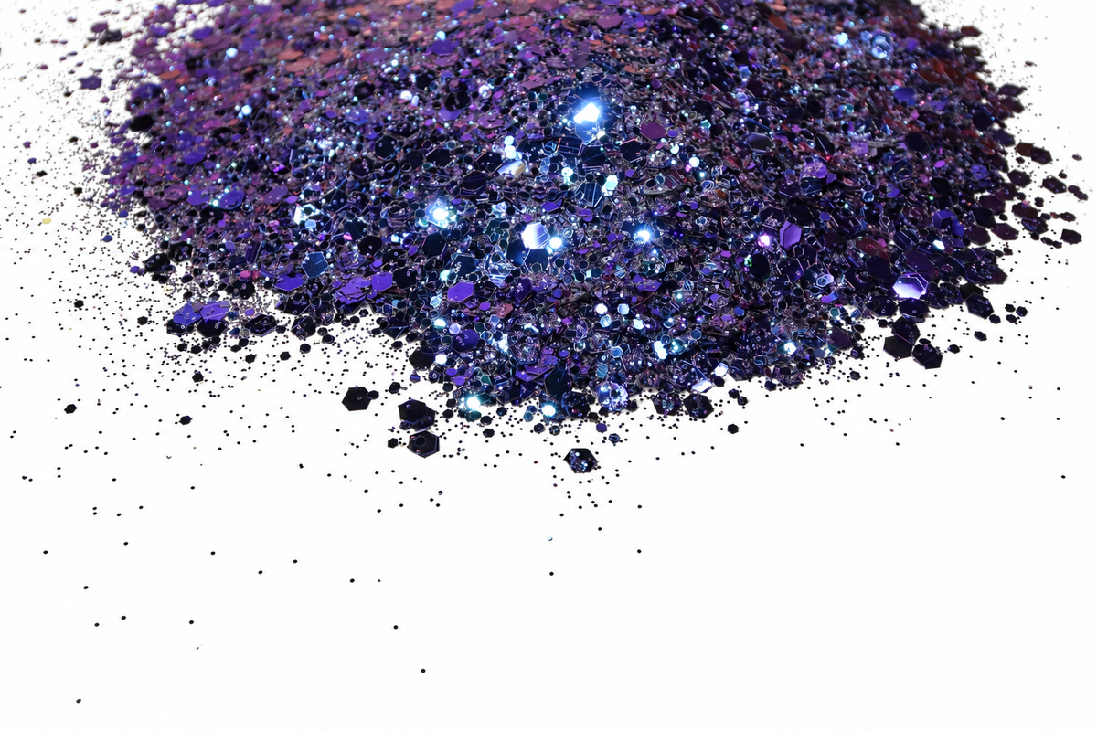 Close up photo of Nevermore glitter by All That Glitters Lab